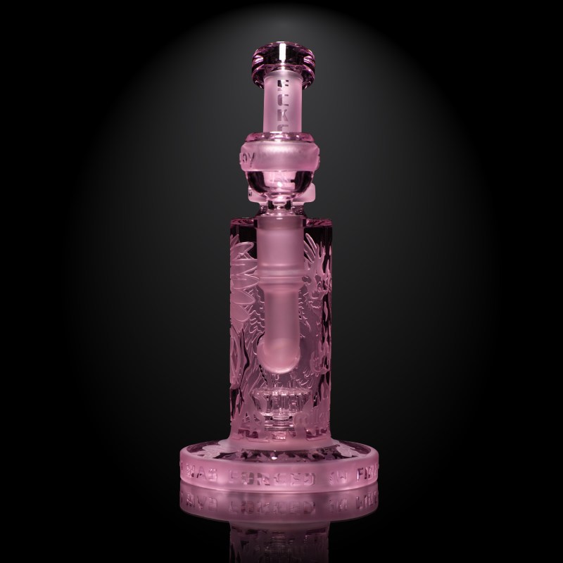 Phoenix: Forged in Fire 6" Pink Cancer Dab Rig - Image 5