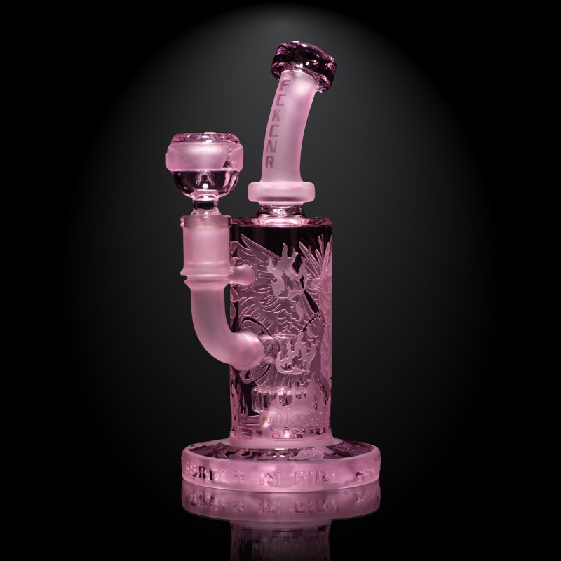 Phoenix: Forged in Fire 6" Pink Cancer Dab Rig - Image 6