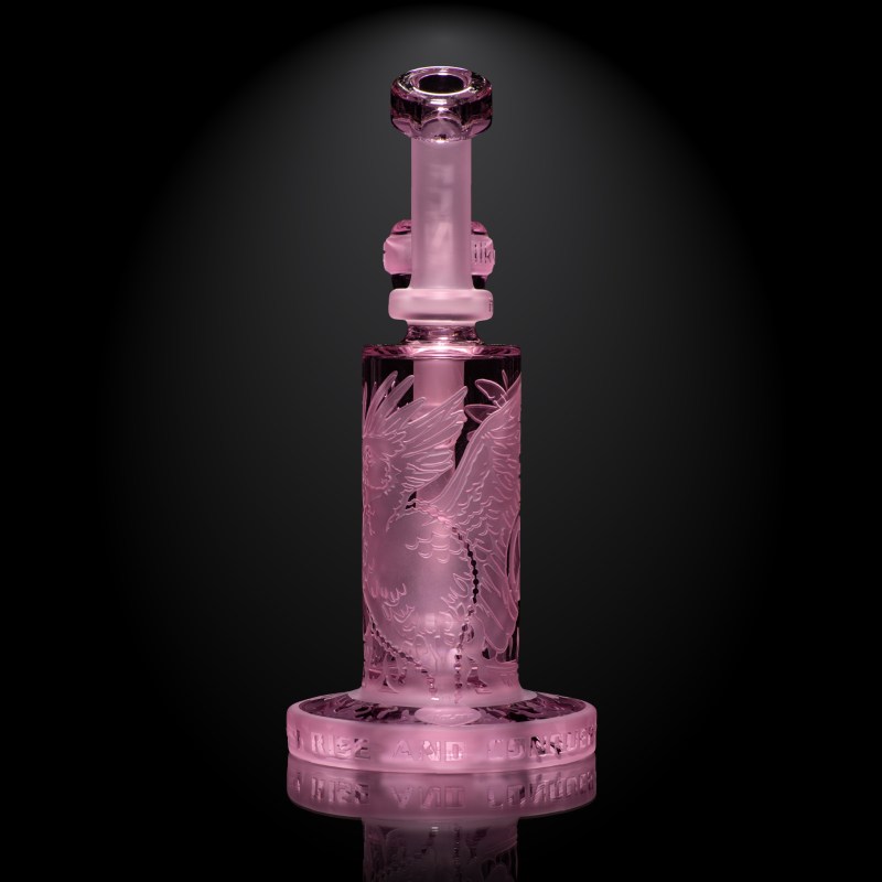 Phoenix: Forged in Fire 6" Pink Cancer Dab Rig - Image 2