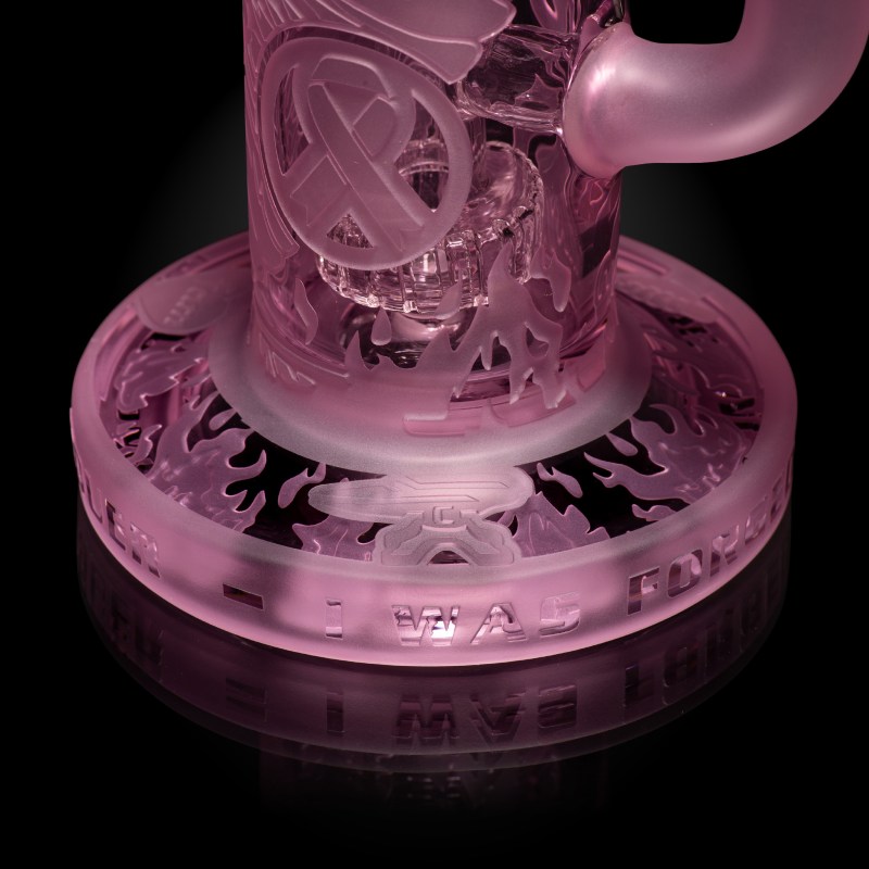 Phoenix: Forged in Fire 6" Pink Cancer Dab Rig - Image 10