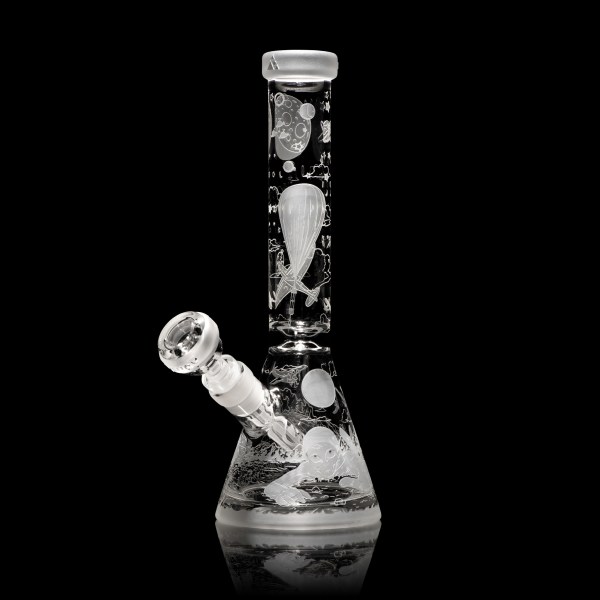 Roswell 1947 11" Clear Beaker Bong