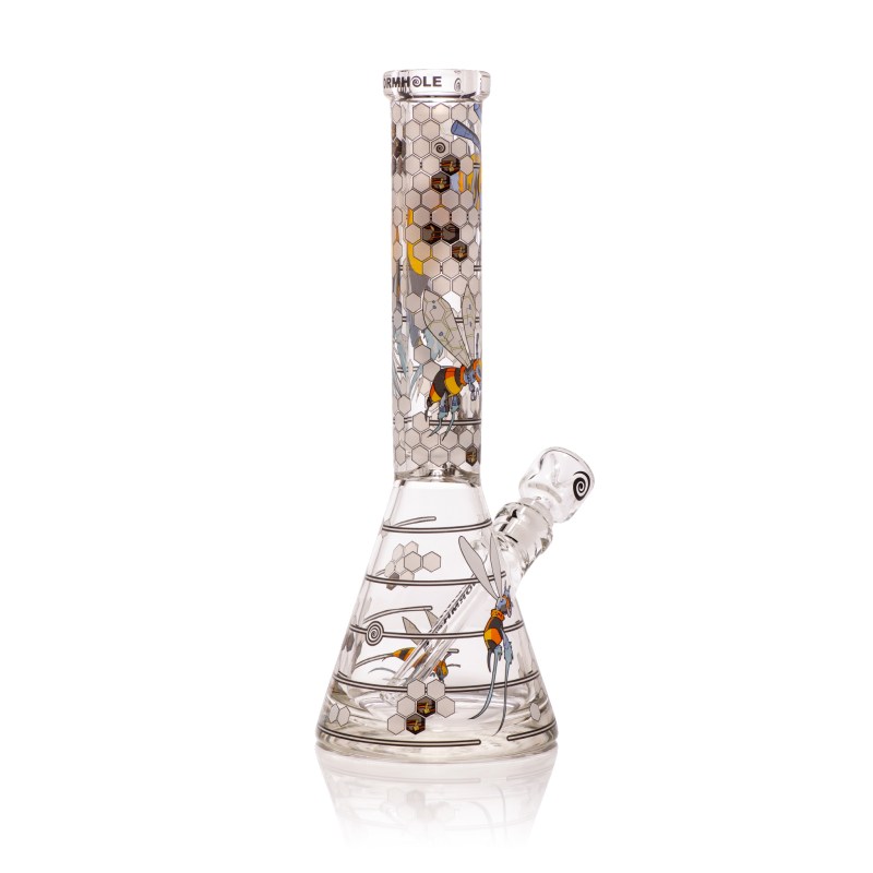 Robo-Bees 14" Clear Beaker Bong - Image 4