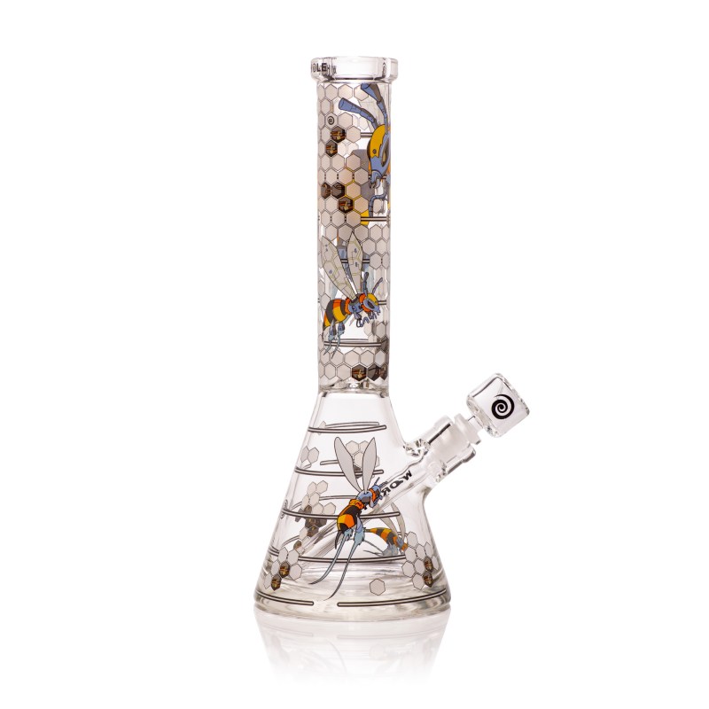 Robo-Bees 14" Clear Beaker Bong - Image 5