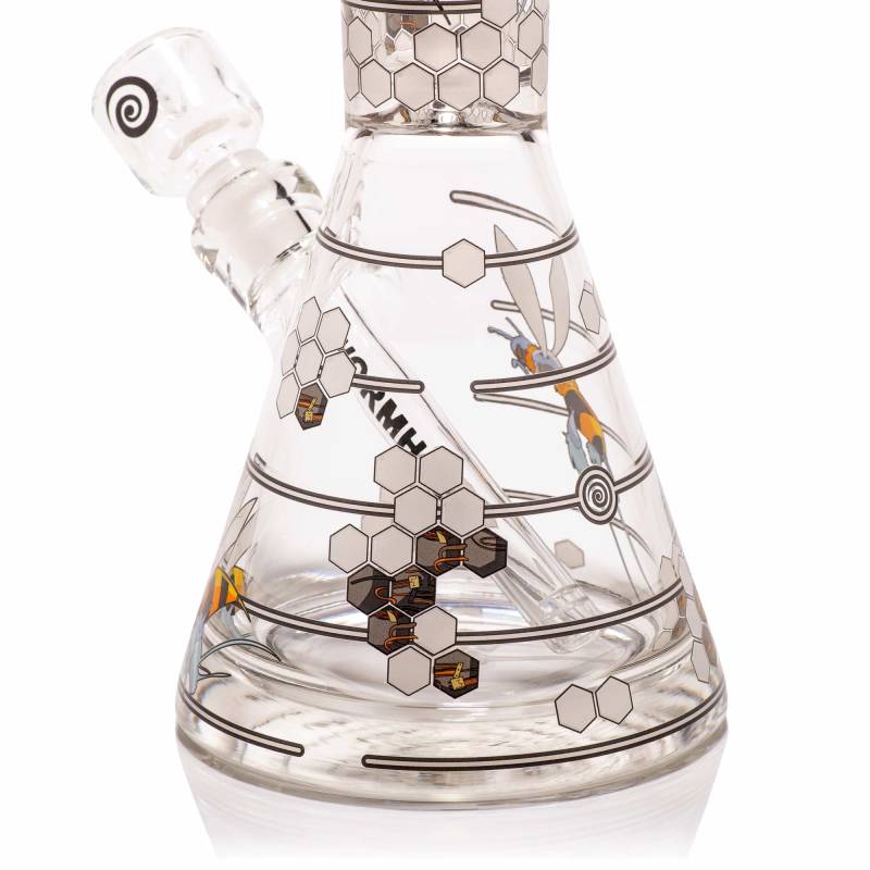 Robo-Bees 14" Clear Beaker Bong - Image 6