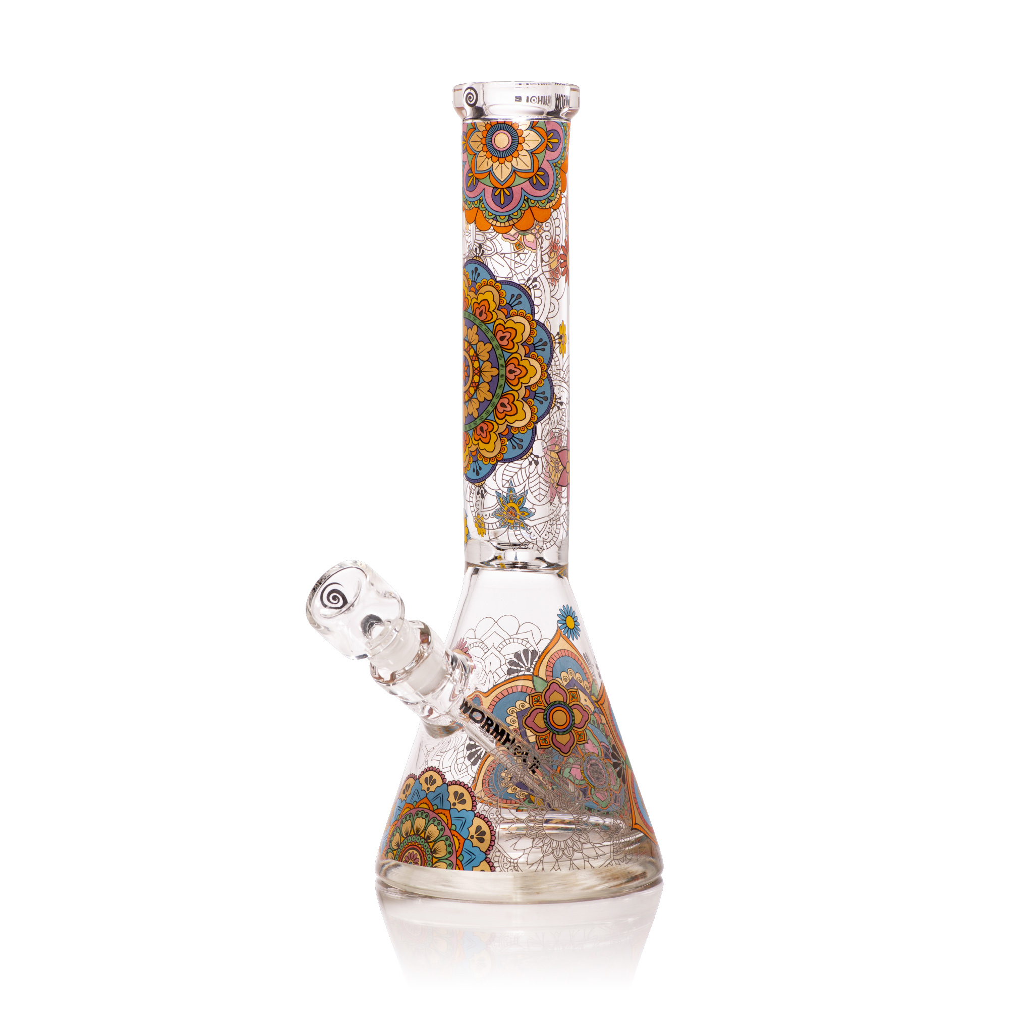 Mandala Myriad 14" Clear Beaker Bong