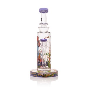 Mushroom Elf 9" Dab Rig - Jade Purple