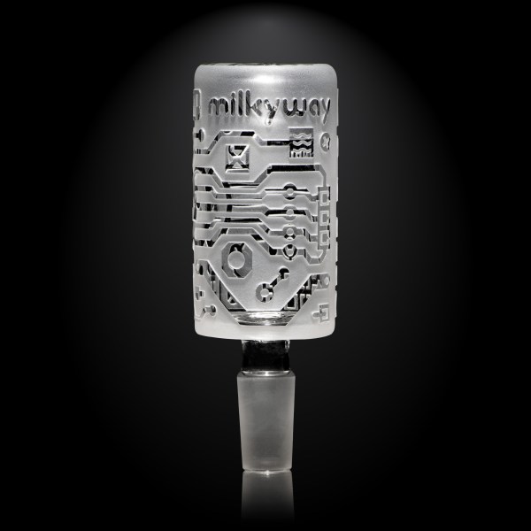 Circuitboard Clear Long Bowl