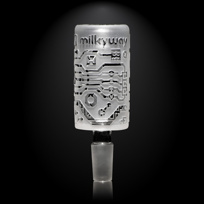 Circuitboard Clear Long Bowl