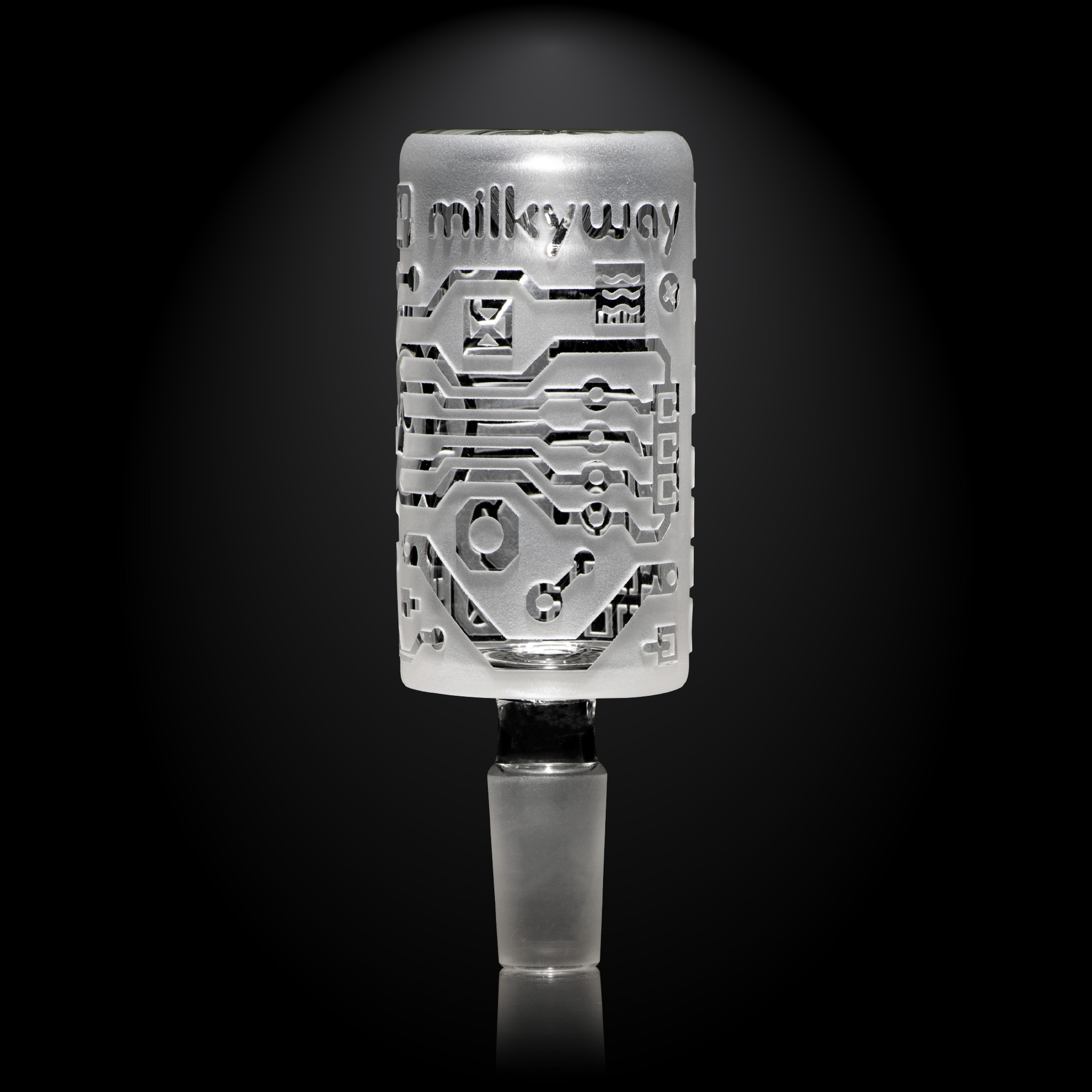 Circuitboard Clear Long Bowl
