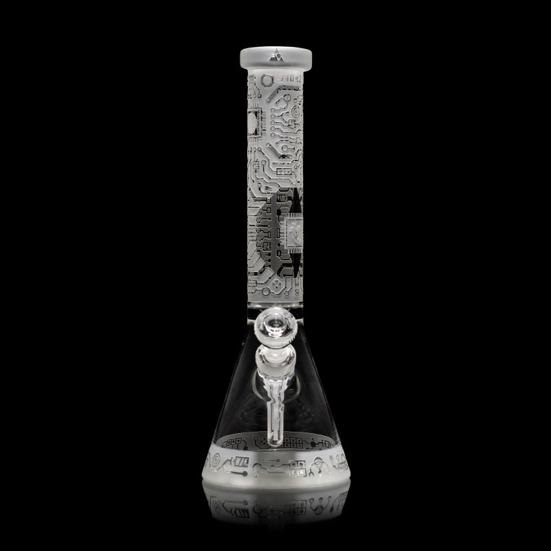 Circuitboard 15" Clear Beaker Bong - Image 8