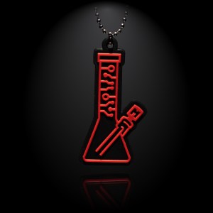 Circuitboard Red Beaker Orbital