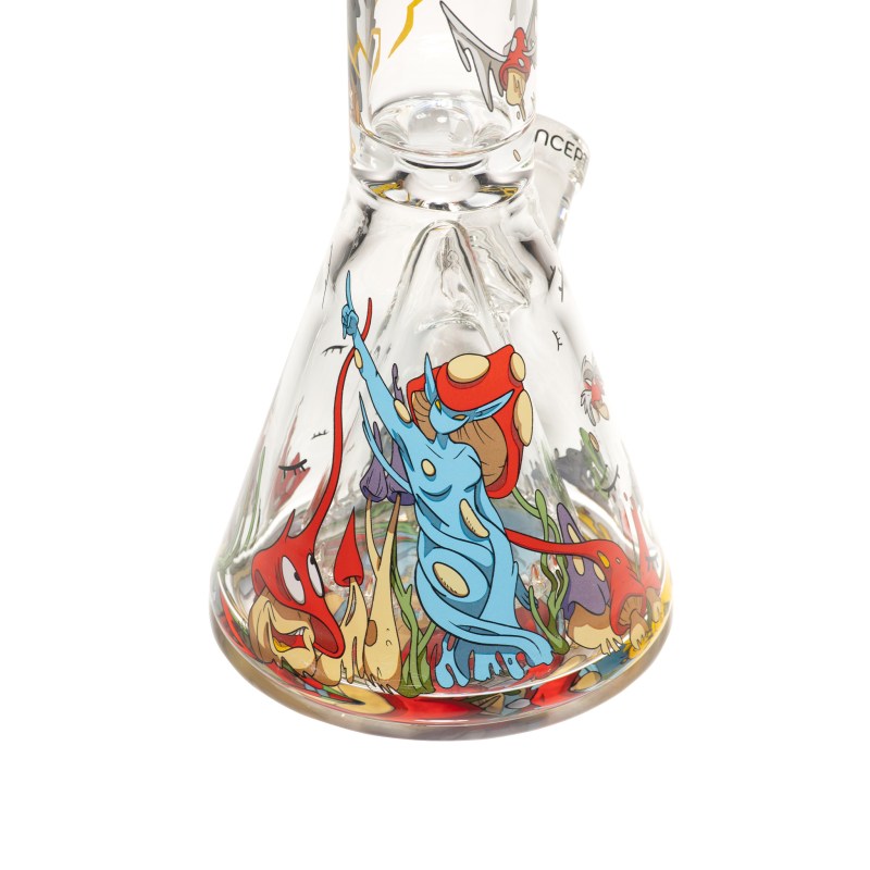 Inception 11" Clear Beaker Bong with Collins Perc - Image 9