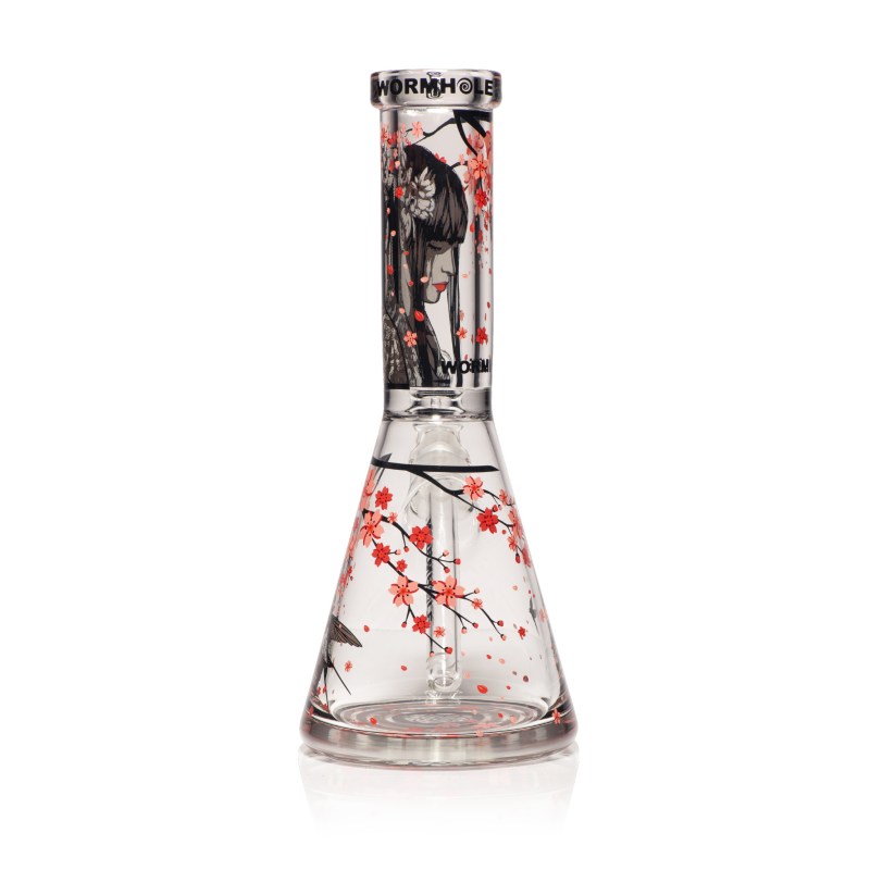 Sakura 13" Clear Beaker Bong - Image 3