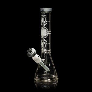 Bio-Encryption 10.5" Beaker Bong - Smoke