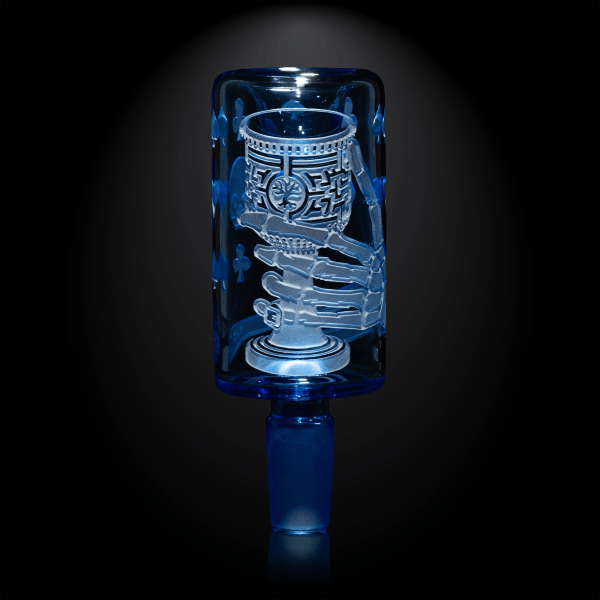 Emperor's Chalice light blue bong Bowl-skullduggery-Milkyway