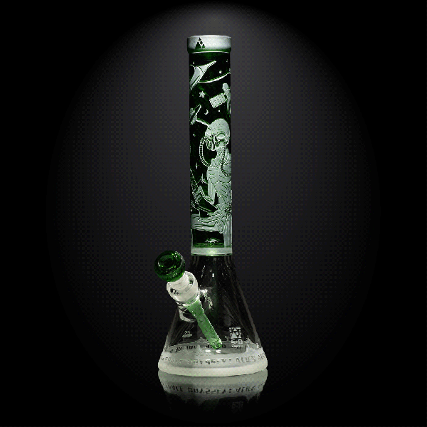 Alien Artifacts green beaker bong-space odyssey-Milkyway