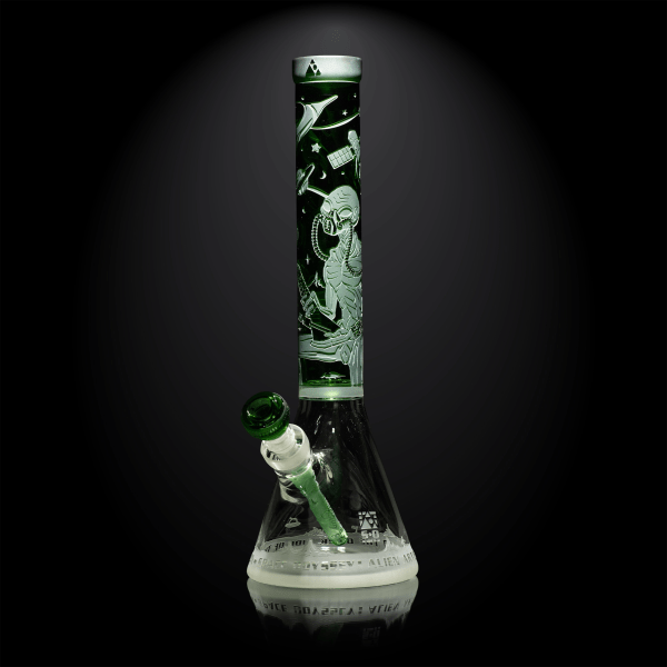Alien Artifacts green beaker bong-space odyssey-Milkyway