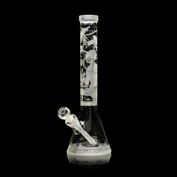 Alien Artifacts clear beaker bong-space odyssey-Milkyway