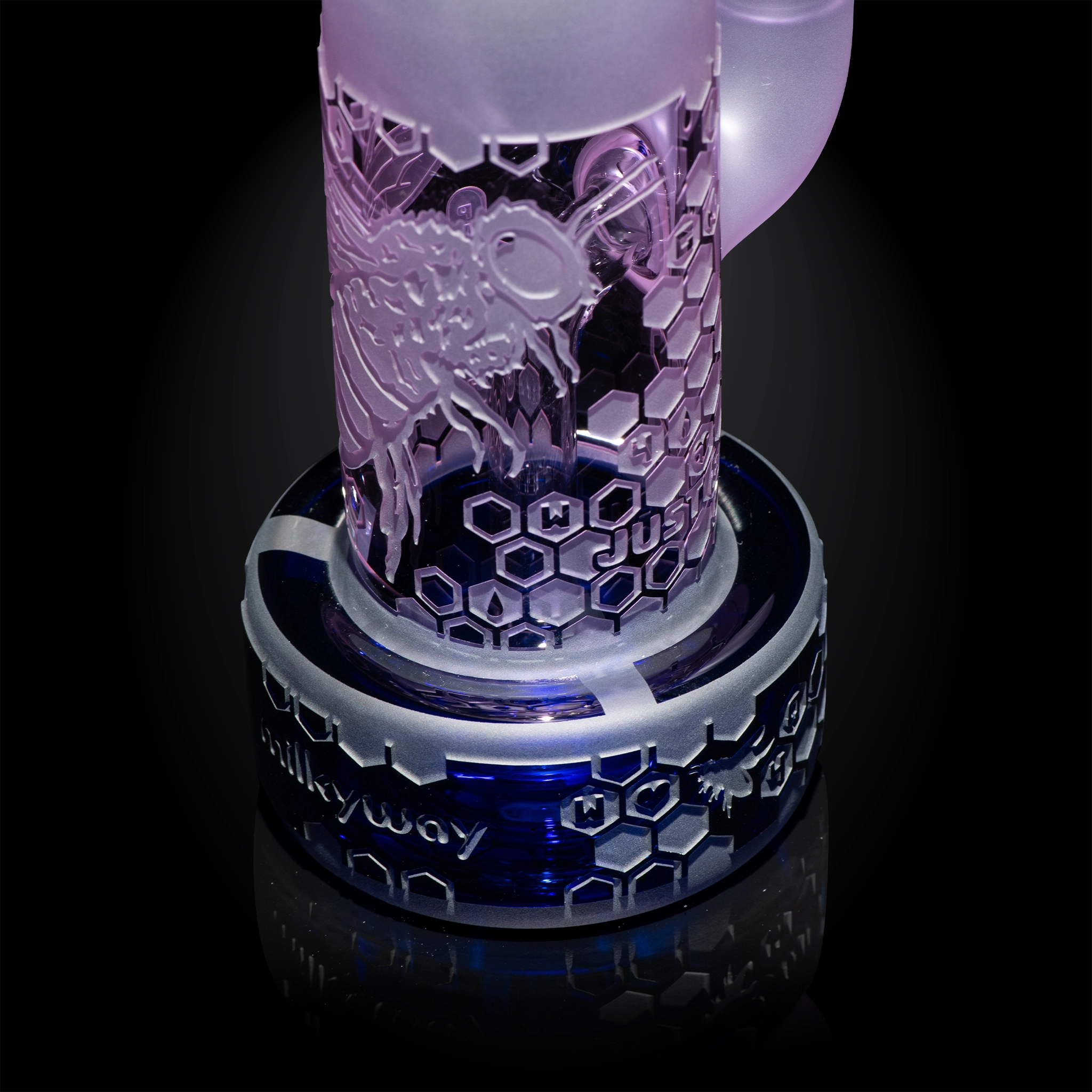 Pollenator purple/dark blue dab rig-the hive-Milkyway