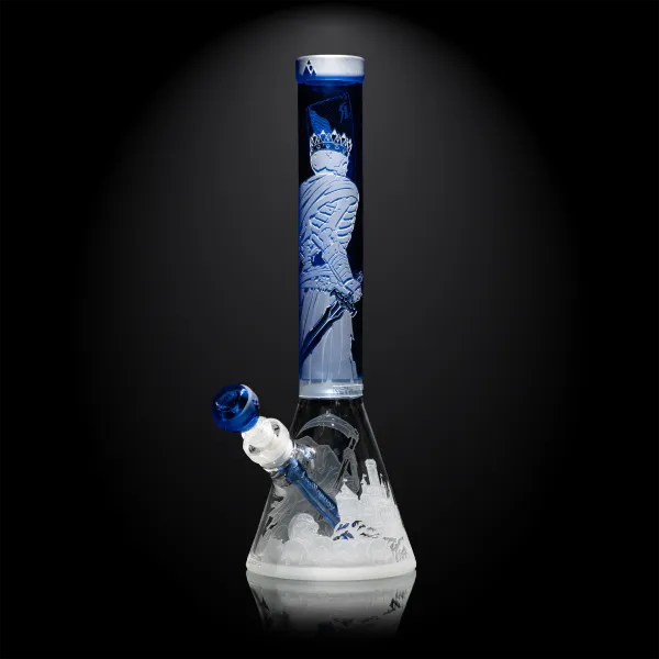 Retribution light blue beaker bong-skullduggery-Milkyway