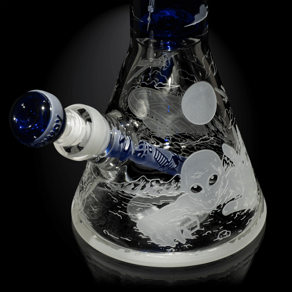 Roswell 1947 dark blue beaker bong-space odyssey-Milkyway