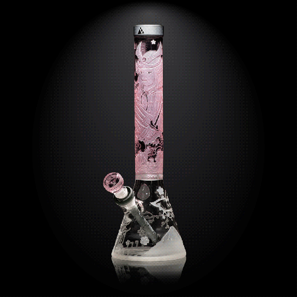 Femme Samurai pink/smoke beaker bong-edo tokyo-Milkyway