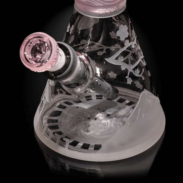 Femme Samurai pink/smoke beaker bong-edo tokyo-Milkyway