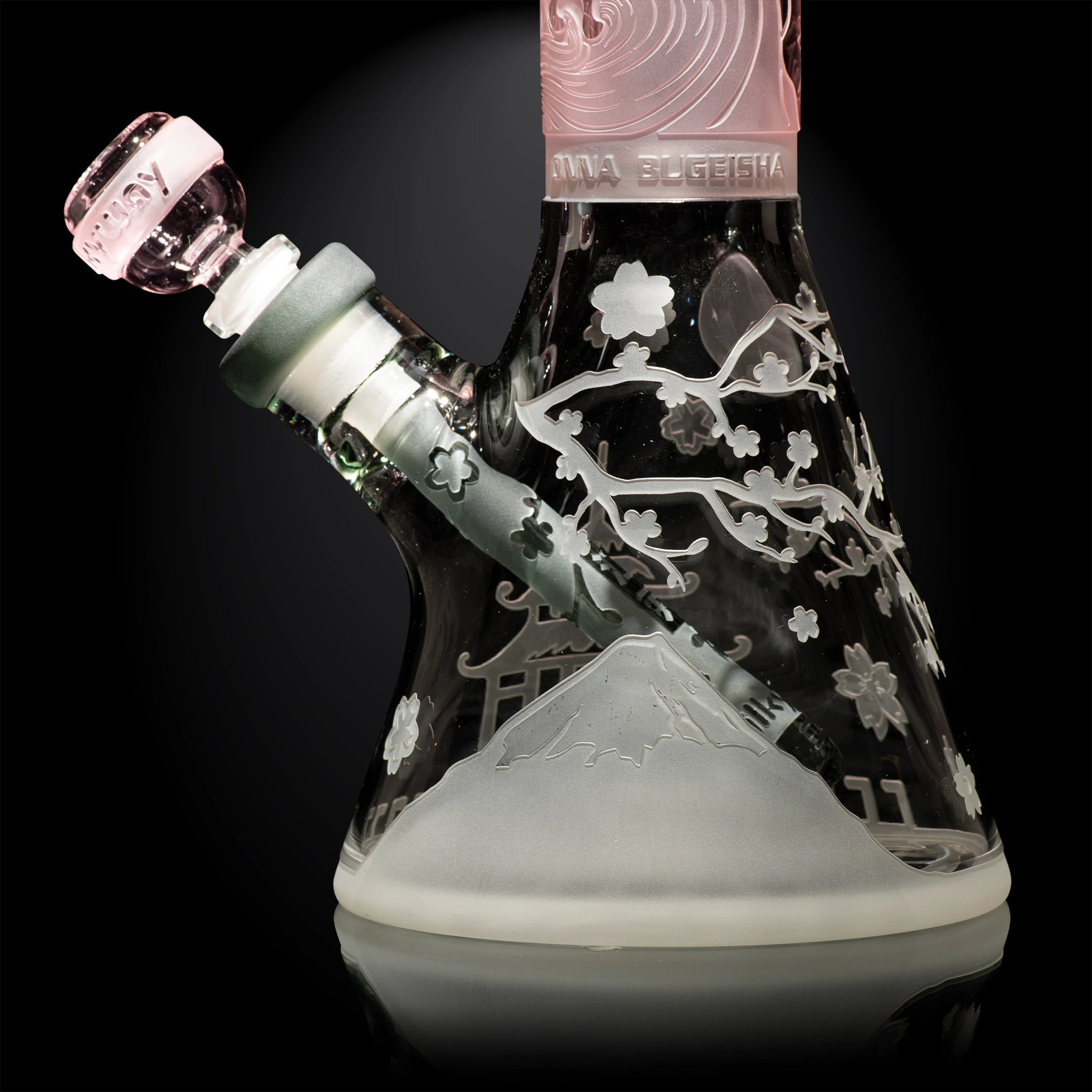 MK-1602-1_M Femme Samurai pink/smoke beaker bong-edo tokyo-Milkyway