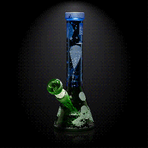 MK-1700-2 Roswell 1947 light blue/green beaker bong-space odyssey-Milkyway