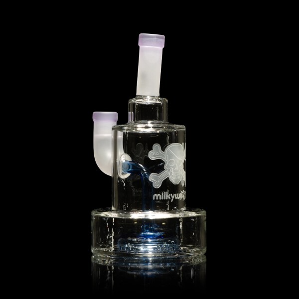 Skull and Crossbones-purple/light blue dab rigs-milkywayx