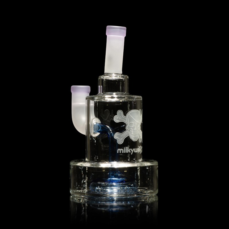 Skull and Crossbones-purple/light blue dab rigs-milkywayx