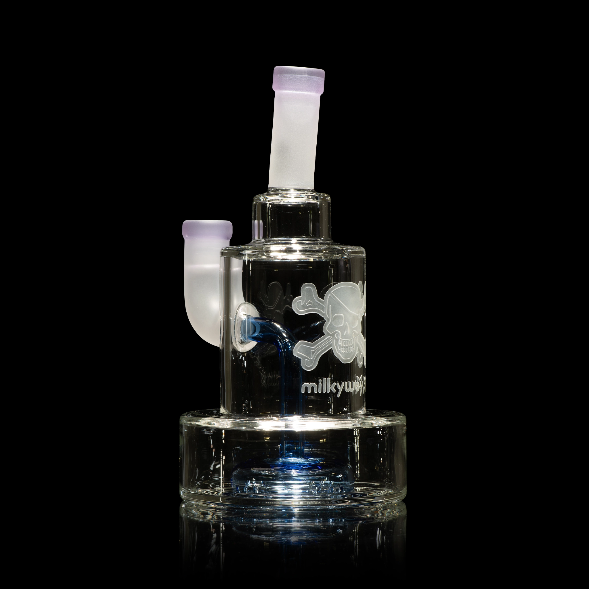 Skull and Crossbones-purple/light blue dab rigs-milkywayx