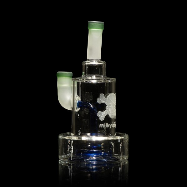 Skull and Crossbones-green/dark blue dab rigs-milkywayx