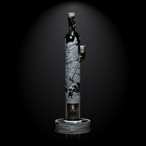 MK-1346-2_A Femme Samurai smoke dab rig-edo toyko-milkyway