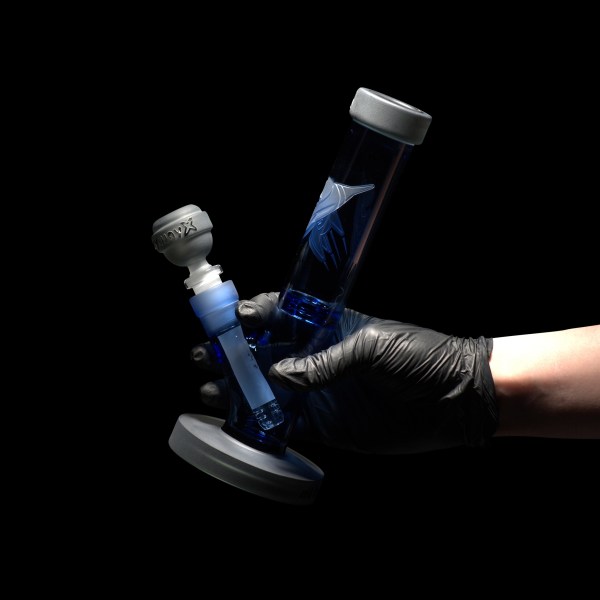 Spaceship X-light blue/smoke straight tube-milkywayx