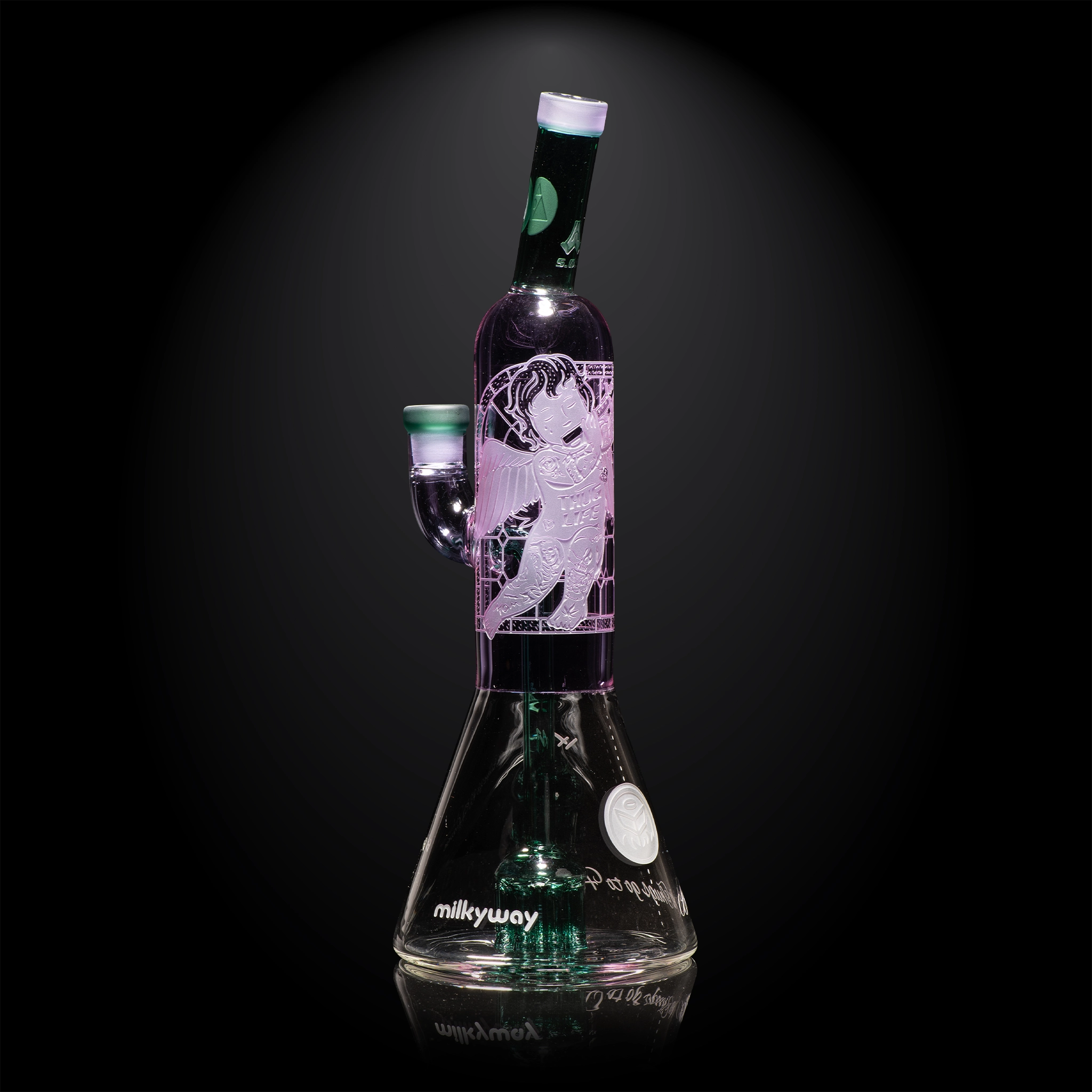 Thug Life-Purple/Teal-Dab Rig-Renaissance-Milkyway