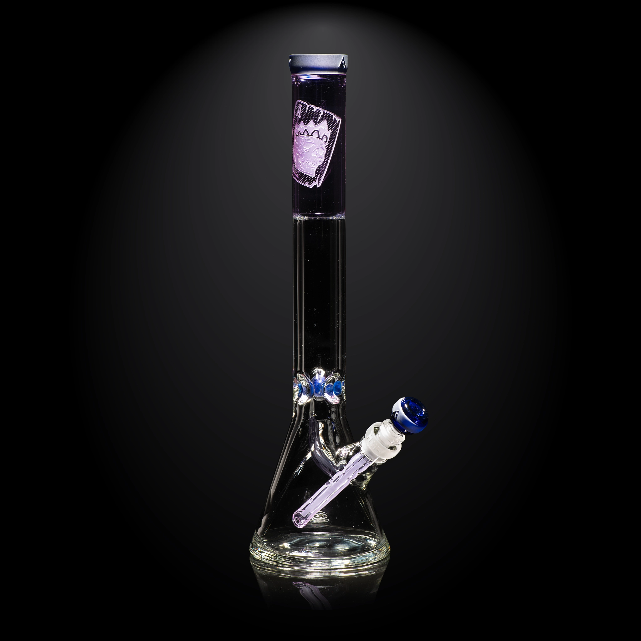 MK-1604-2_A Cursed Saint Card-Purple/Dark Blue-Beaker Bong-skullduggery-Milkyway