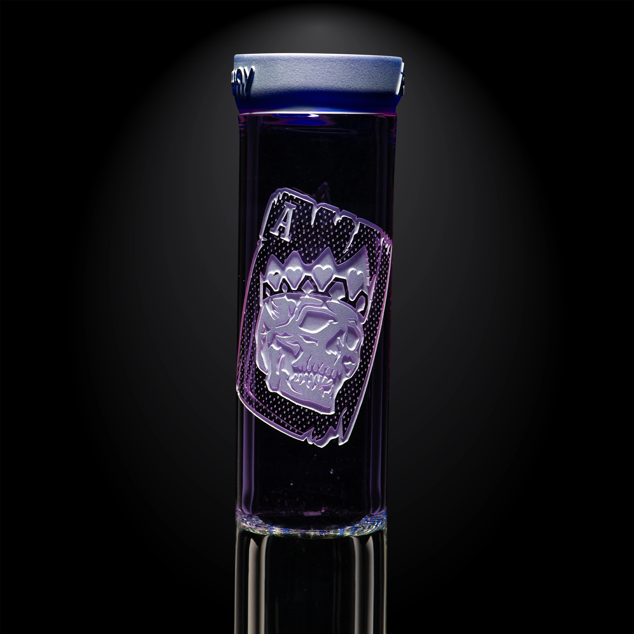 MK-1604-2_J Cursed Saint Card-Purple/Dark Blue-Beaker Bong-skullduggery-Milkyway