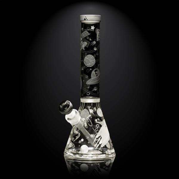 Space Odyssey: 4001 AD 14" Beaker Bong - Smoke