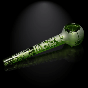 Skull Emperor 6.5” Handpipe - Green