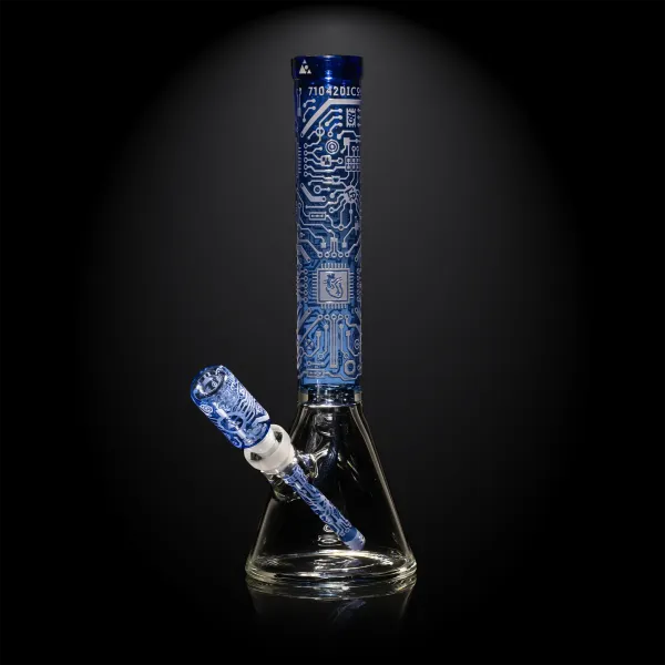 Circuitboard: Spectrum (Limited Edition) 16" Beaker Bong - Blue