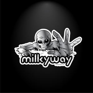 Roswell B (Alien) Sticker