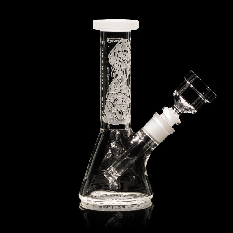 Mushroom Town Mini 6" Beaker Bong - Image 3