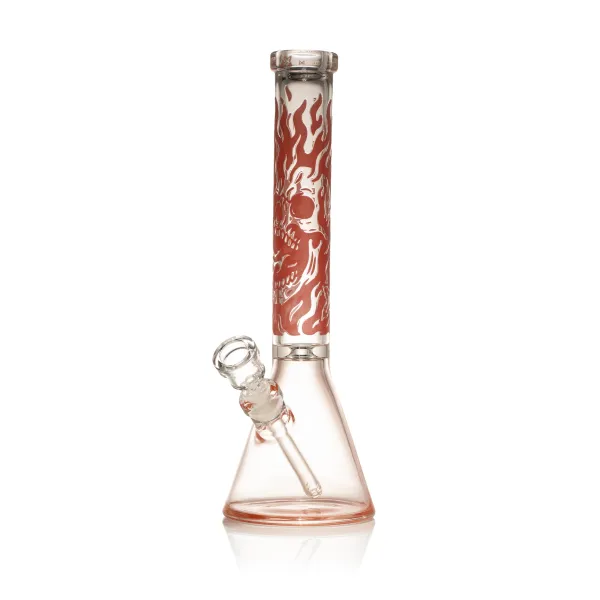 Fire Starter 16" Beaker Bong - Red