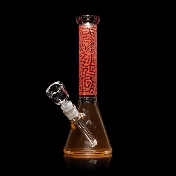 Mitochondria 10" Beaker Bong - Red