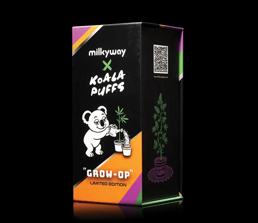 Milkyway x Koala Puffs Grow-Op limited edition box